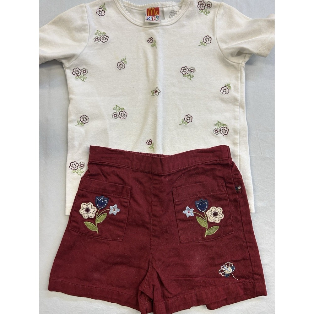 Vintage Mckids 2 Pc Set Shirt And Shorts Size 4